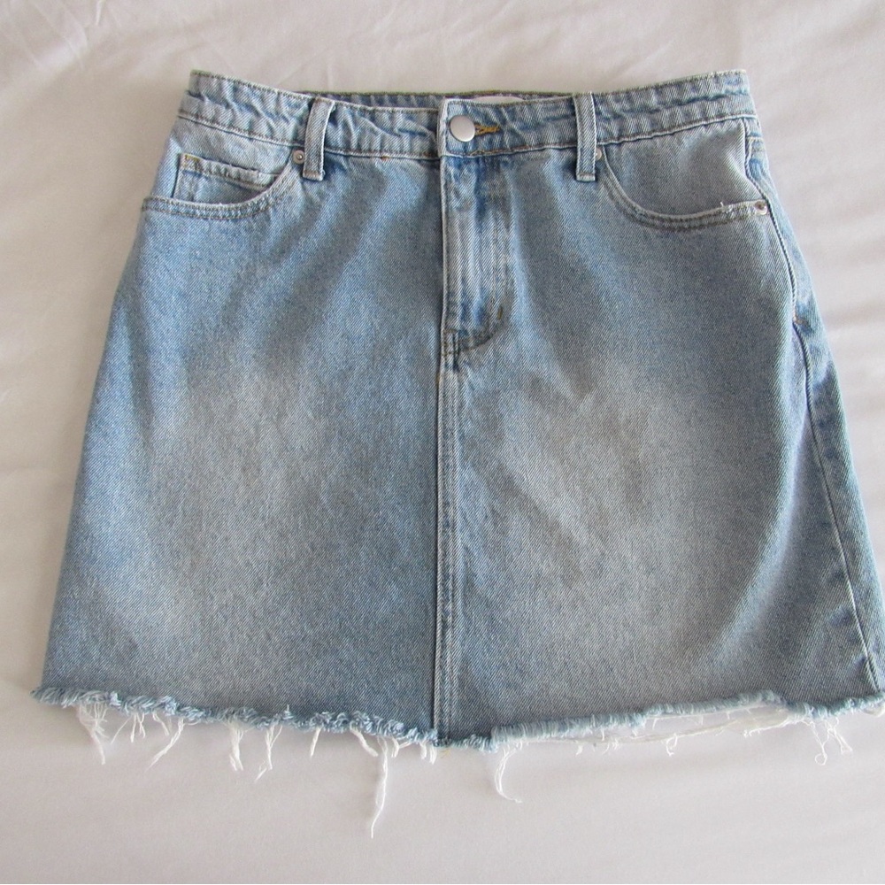 Abound Blue A-Line Mini Skirt Casual